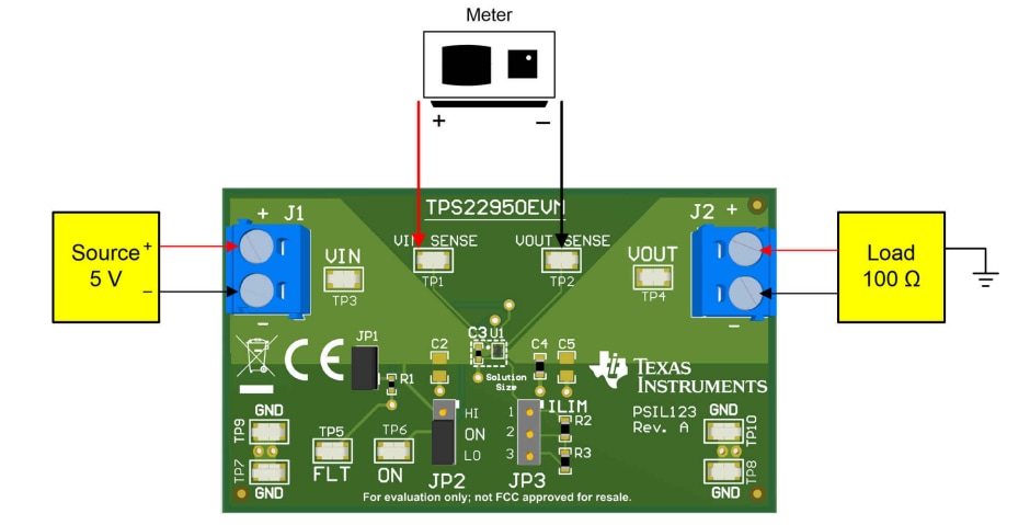 Texas Instruments TPS22950Q1EVM評価モジュール